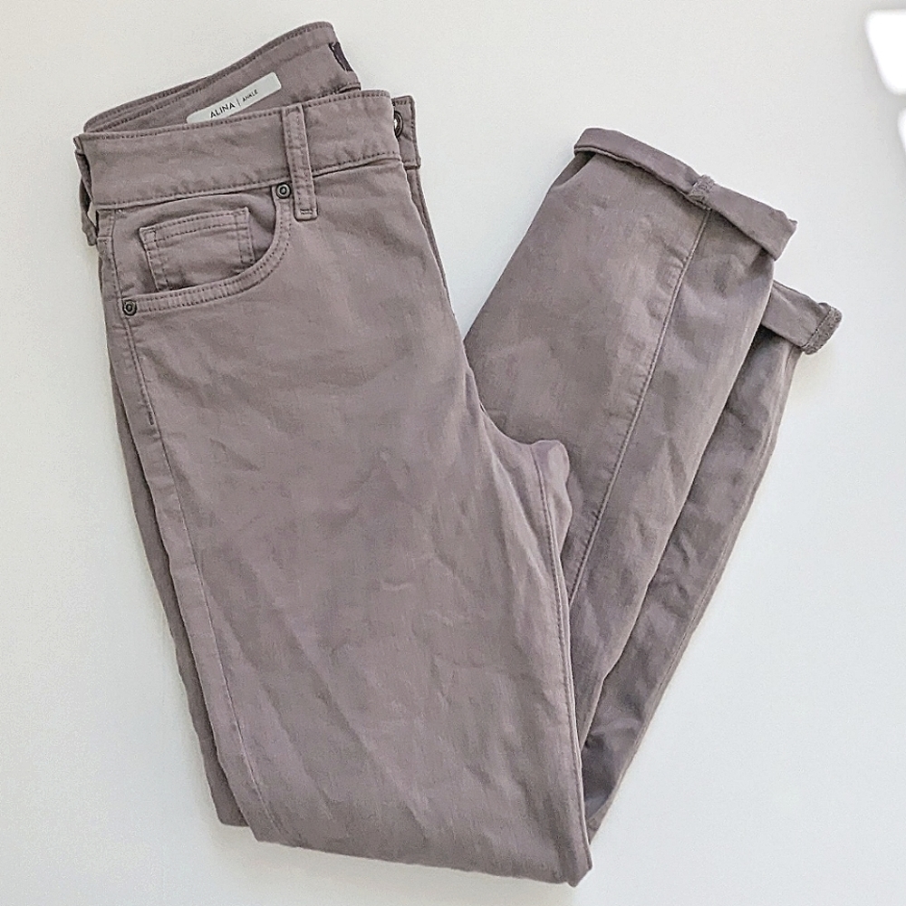 NYDJ women's grey jeans ankle length, size 4